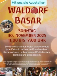 Einladung zum Waldorf Basar